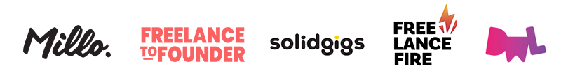 Millo, SolidGigs, Freelance to Founder, Freelance Fire, DesignWorkLife